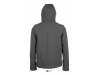 Jaqueta softshell com capuz e mangas extraiveis TRANSFORMER