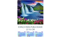 Calendrio Trimestral 2021 de 4 folhas: Paisagens