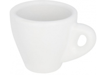 Caneca de caf espresso branca Perk