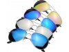 culos de sol com lentes espelhadas coloridas Aviator