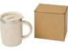 Caneca 400ml com isolamento em palha de trigo Wey