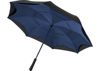 Guarda-chuva de 23 polegadas com cabo reto, colorido no verso Yoon