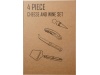 Conjunto para vinho e queijo de 4 peas Reze