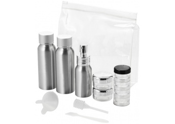 Conjunto de frascos de viagem em alumnio aprovados para cabine Frankfurt
