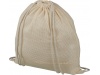 Mochila com cordes em malha de algodo Maine