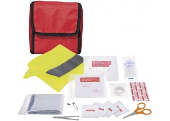 Conjunto de primeiros socorros com 18 peas + colete refletor