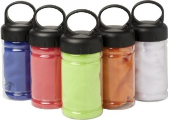 Toalha refrescante em recipiente PET Remy