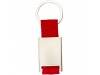 Porta chaves de metal retangular com fita de nylon