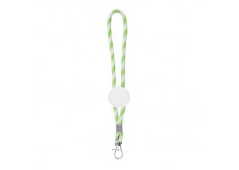 Porta-chaves tubular com ajuste e mosqueto 