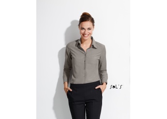 CAMISA OXFORD DE MANGA COMPRIDA PARA SENHORA EMBASSY