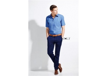 CAMISA DE POPELINA COM MANGA CURTA PARA HOMEM CORES BERKELEY