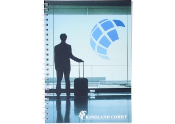 Caderno A5 100 folhas espiral de arame com capa em PP Desk-Mate