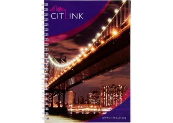 Caderno 50 folhas A5 espiral de arame Desk-Mate