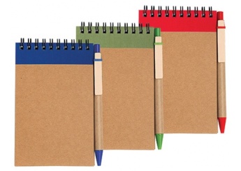 Bloco de notas A6 + esferogrfica Recynote A6