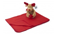 Rena de peluche com manta polar