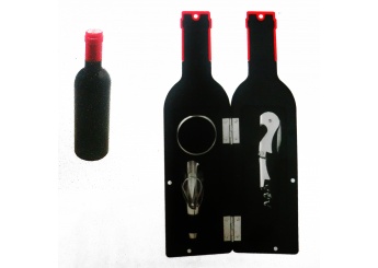 Set para Vinho em forma de garrafa