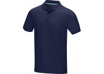 Polo para homem em material de orgnico GOTS Graphite