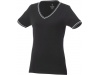 T-shirt decote em V piqu de mulher Elbert
