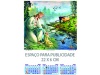 Calendrio Trimestral 2021 de 4 folhas: Religiosos