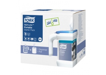 Dispensador Portatil + Rolo Toalhas TORK M4 Starter Kit