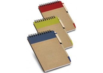 Bloco de notas + esferografica