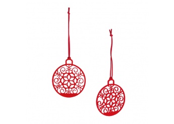 Conjunto de 2 decoraes de Natal