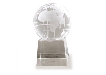 Cristal Bola Mundo Mediana