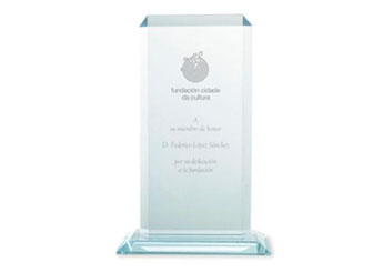 Placa Biselada Vidro 15x34.5x7 cm