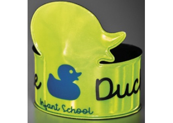 Faixa de segurana reflectora com forma personalizada