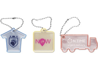 Porta-chaves reflector de forma personalizada