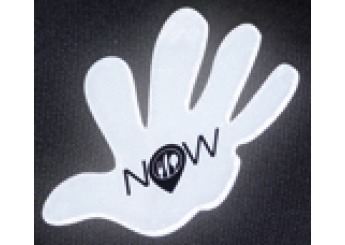 Adesivo reflector com forma personalizada