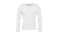 T-shirt B&C Women-Only de manga comprida 145gr Branca
