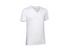 T-shirt em V 160gr/m2 CRUISE Branca