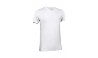 T-shirt Gola em V 160gr/m2 FRESH Adulto Branca