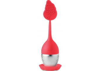 Filtro para ch em silicone com figuras de Natal FUNNY TEA