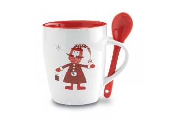 Caneca com Decorao de Pai Natal