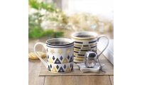 Conjunto caneca + filtro + mini-placa