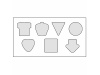Bloco de Notas BIC 75x75mm Adhesive Die Cut Notepads 50 folhas 