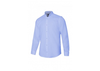 Camisa oxford stretch manga comprida homem
