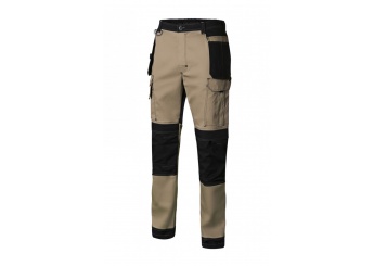 Calas lona stretch com bolsos flutuantes