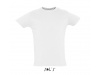 T-SHIRT DE GOLA REDONDA EM MALHA SLUB BRANCA PARA HOMEM FIRST