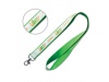 Lanyard de polister com sobreposio de cetim