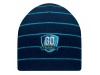 Gorro de dupla camada com riscas coloridas