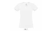 T-shirt com gola em V para Senhora Branca IMPERIAL V WOMEN