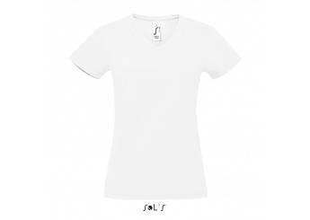 T-shirt com gola em V para Senhora Branca IMPERIAL V WOMEN
