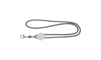 Lanyard tubular ajustvel e mosqueto