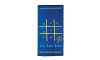 Toalha Tic-Tac-Toe com jogo