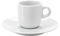 Chvena e prato em porcelana