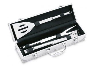 Maleta com 3 utenslios de barbecue