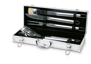 Maleta com 5 utenslios de barbecue